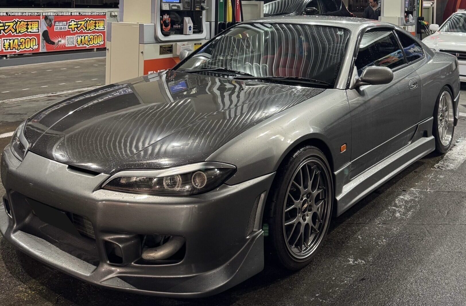 Nissan Silvia S15 at night