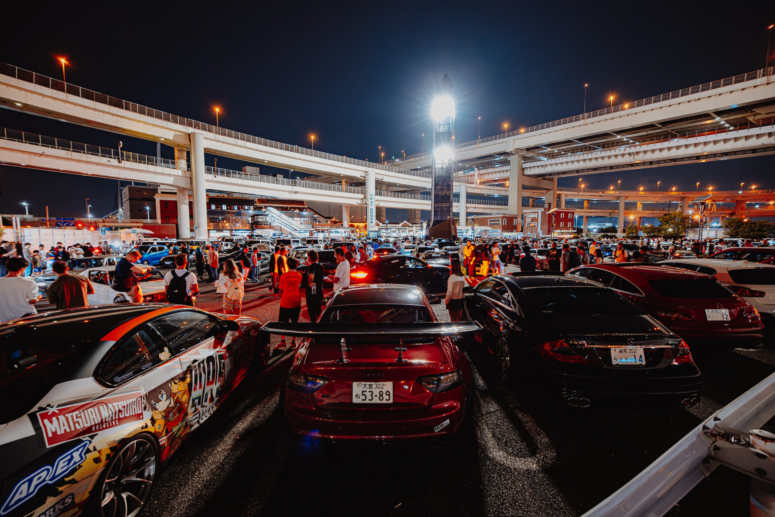 Daikoku Car Meet Tour — Daikoku Parking Area JDM night meet in Tokyo