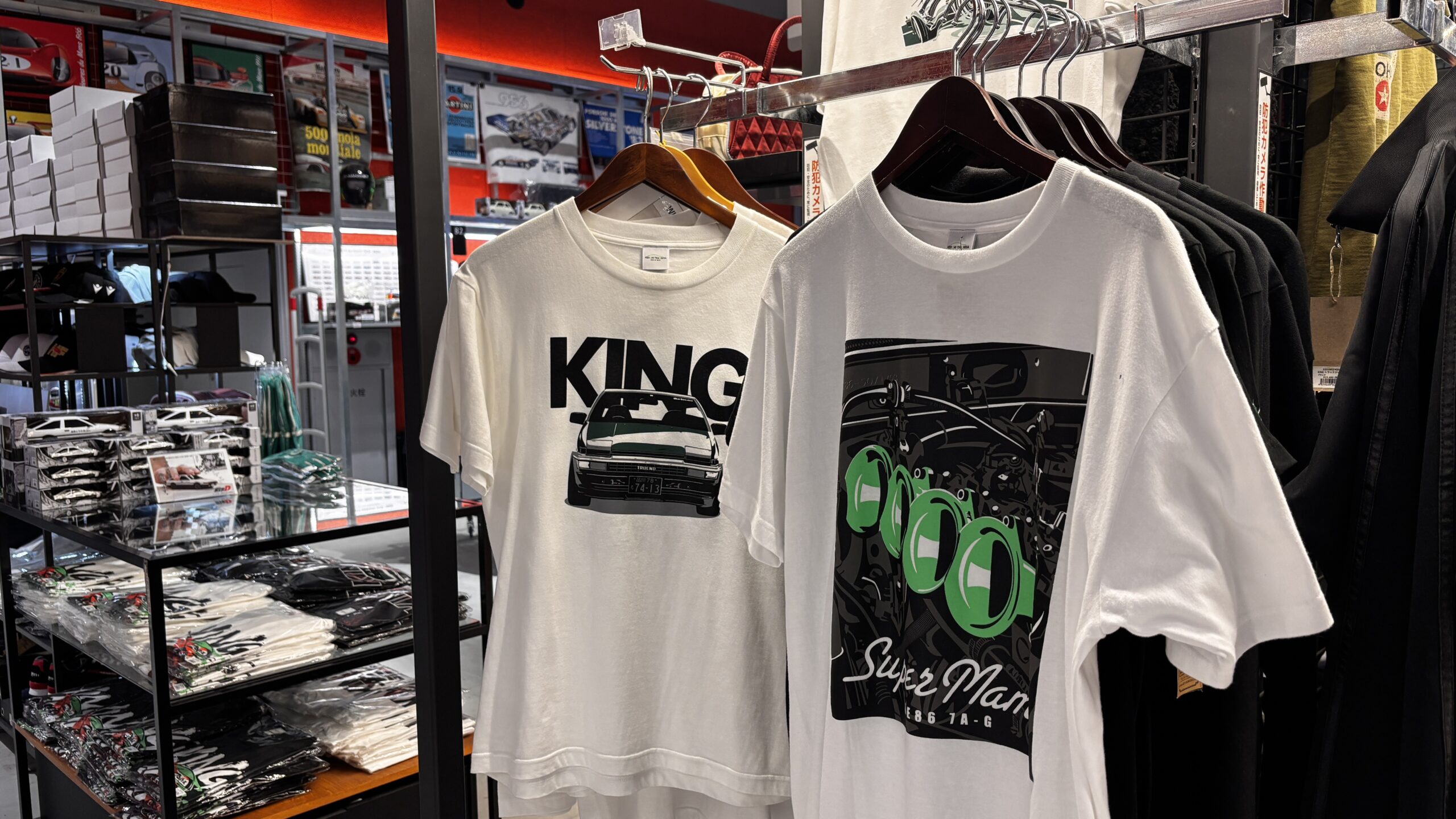 Car culture apparel at A-PIT Shinonome