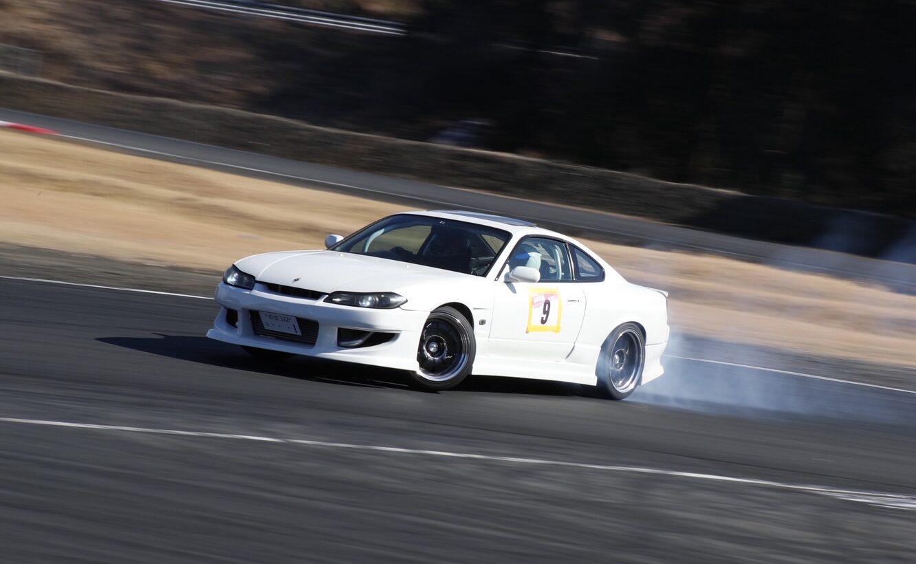Drift-spec custom Nissan Silvia S15 sports car